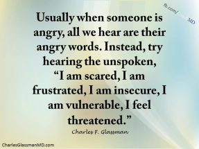 Anngry words means something