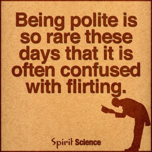 Being polite